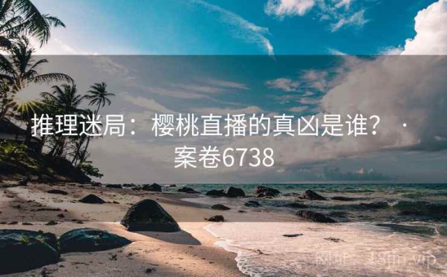 推理迷局：樱桃直播的真凶是谁？ · 案卷6738
