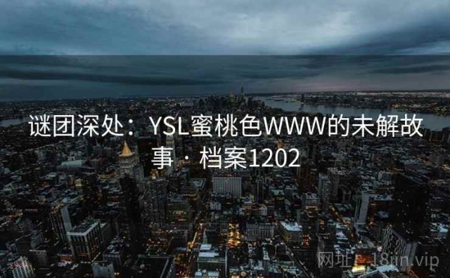谜团深处：YSL蜜桃色WWW的未解故事 · 档案1202